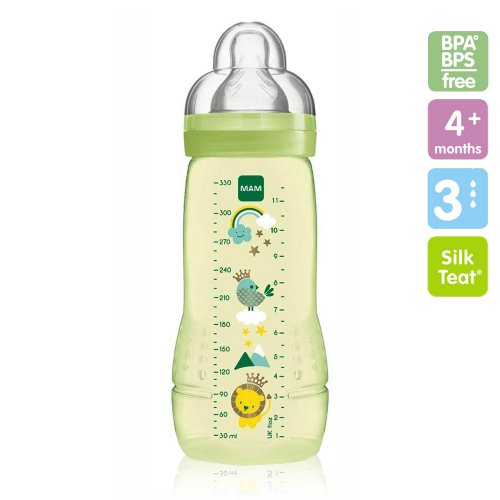 MAM ขวดนม BPA free 11 ออนซ์ (330ml), สี: เขียว