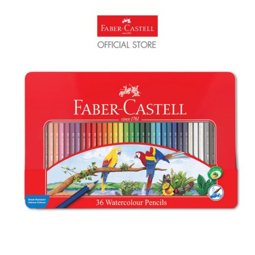 Faber-Castell สีไม้ระบายน้ำ 36 สี กล่องเหล็ก