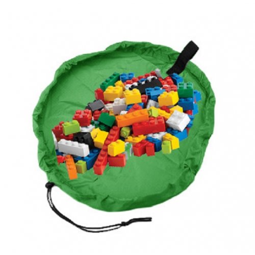 MOM2KIDS ที่วางของเล่นพร้อมเก็บในตัวขนาด 45 cm, สี: เขียว