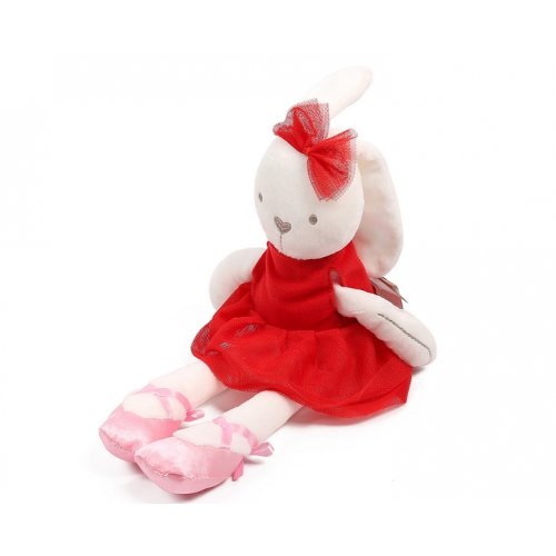 MOM2KIDS ตุ๊กตากระต่ายกอด Ballerina Bunny, สี: แดง