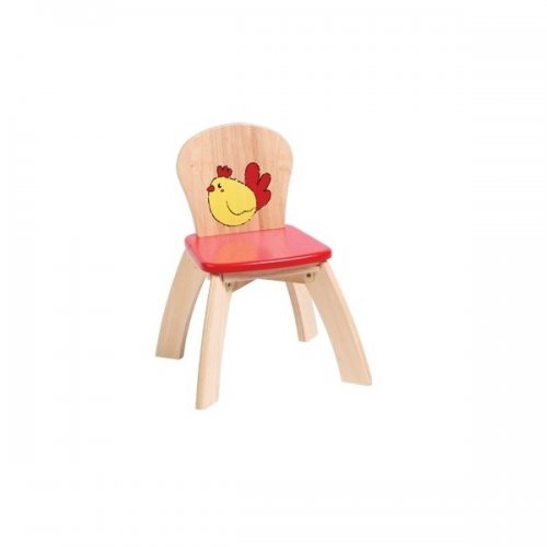 Voila เก้าอี้ไม้ รูปสัตว์, ลาย: ไก่